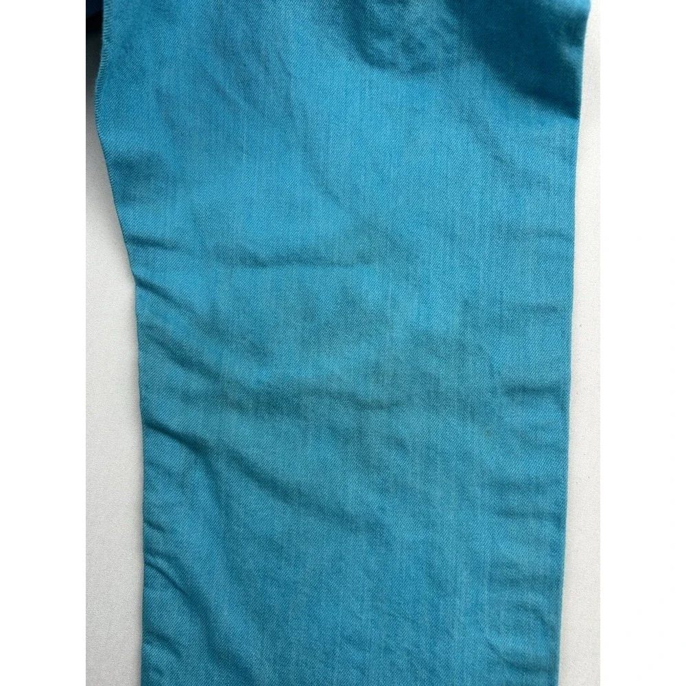 Levi's 501XX Jeans Button Fly Jeans Blue Teal Denim Pants Men's 34x36 Fits 32x29